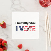 Ich Kontrolle Meine Zukunft - Ich stimme ab Serviette (Beispiel)