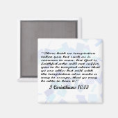 Ich korinthians 10:13 Magnet (Vorderseite/Rückseite)