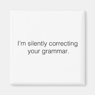 Ich korrigiere deine Grammatik leise lustig Magnet