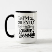 Ich korrigiere leise dein Grammatik Tasse (Links)