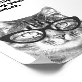 Ich korrigiere leise dein Grammatikkkatzenposter Poster (Ecke)