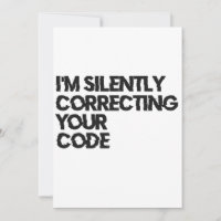 Ich korrigiere leise deinen Code-Funny-Programmier