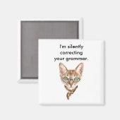 Ich korrigiere stillschweigend dein Grammatikmagaz Magnet (Vorderseite/Rückseite)