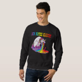 Ich Kotz Ggleich Unicorn Spit Evil Sweatshirt (Vorne ganz)