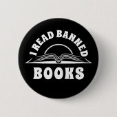 Ich krasse Schwarzweiß-Text-Design für verbotenes  Button (Vorderseite)