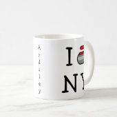 Ich kräusele NY ~ Ardsley Kaffee-Tasse Kaffeetasse (VorderseiteRechts)