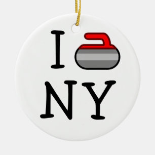 Ich kräusele NY ~Ardsley kräuselnverein Keramik Ornament