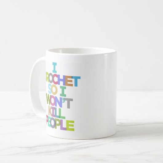 Ich kreuze also nicht Menschen Tasse (Vorderseite Links)