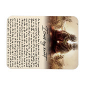 Ich kreuze mein Herz, goldenes Jubiläumsgeschenk Magnet (Horizontal)