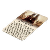 Ich kreuze mein Herz, goldenes Jubiläumsgeschenk Magnet (Linke Seite)