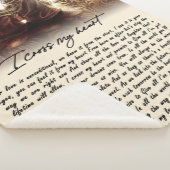 Ich kreuze mein Herz, goldenes Jubiläumsgeschenk Sherpadecke (3/4)