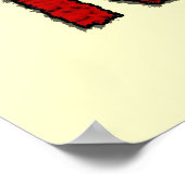 Ich kreuzen, drucken poster (Ecke)