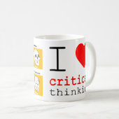 Ich ❤️ Kritisches Denken Kaffeetasse (VorderseiteRechts)