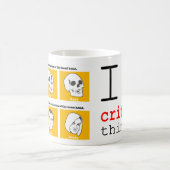 Ich ❤️ Kritisches Denken Kaffeetasse (Mittel)