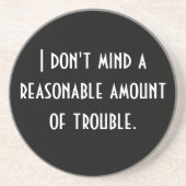 Ich kümmere mich nicht eine angemessene Menge um Getränkeuntersetzer (Vorne)