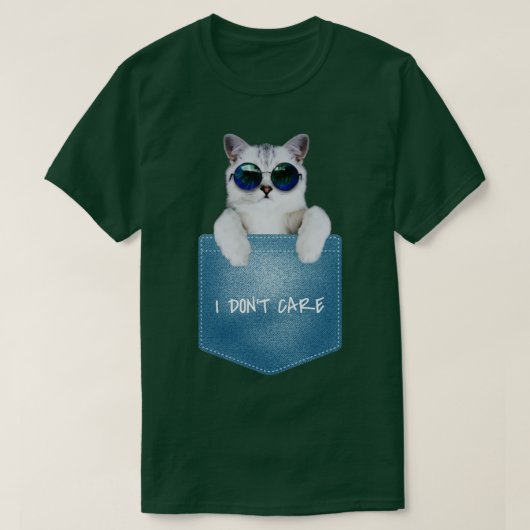 Ich kümmere mich nicht T-Shirt (Design vorne)
