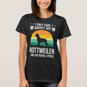 Ich kümmere mich nur um meinen Rottweiler Hund übe T-Shirt