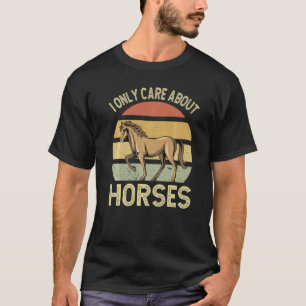 Ich kümmere mich nur um Pferdereiten T-Shirt