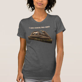 Ich kümmere mich so sehr, Faultier T-Shirt