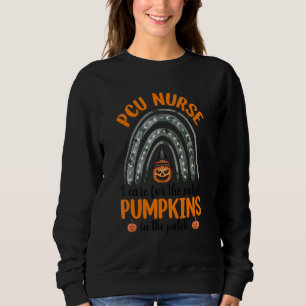 Ich kümmere mich um die süßesten Kürbisse PCU Kran Sweatshirt