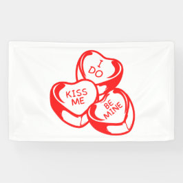 Ich küss mich bin mein Valentinstag 3x5 Vinyl Banner