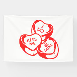 Ich küss mich bin mein Valentinstag Tag 4x6 Vinyl Banner