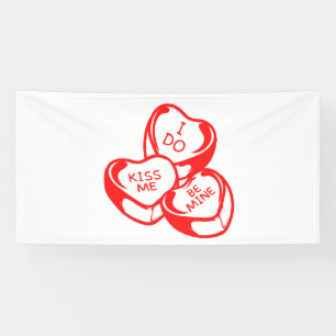 Ich küss mich bin mein Valentinstag Tag 4x8 Vinyl Banner