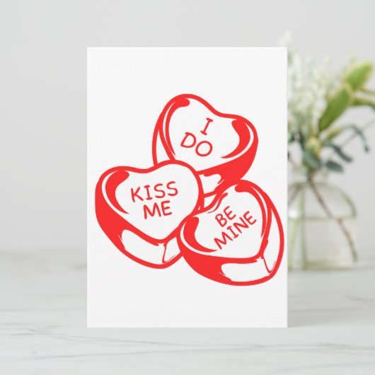 Ich küsse mich, ich sei die Einladung meines Valen (Stehend Vorderseite)