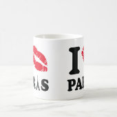 Ich küsse Paris Kaffeetasse (Mittel)