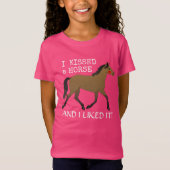 "Ich küsste ein Pferd und mochte es" mit Pony T-Shirt (Vorderseite)