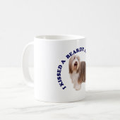 Ich küsste eine bärtige Collie Kaffeetasse (Vorderseite Links)