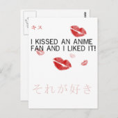 Ich küsste einen Anime-Fan und ich mochte es Postkarte (Vorne/Hinten)