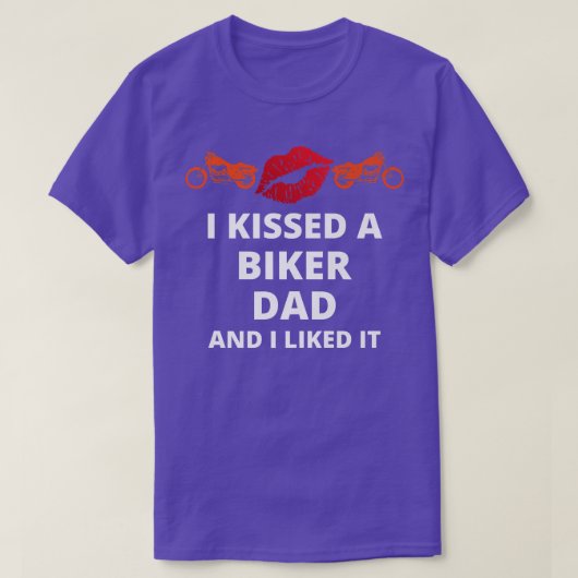 Ich küsste einen Biker und ich mochte es witzig Bi T-Shirt (Design vorne)