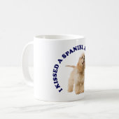 Ich küsste einen Cocker Spaniel Kaffeetasse (Vorderseite Links)
