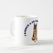 Ich küsste einen deutschen Schäferhund Kaffeetasse (Vorderseite Links)