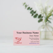 Ich küsste einen Hund Visitenkarte (Stehend Vorderseite)