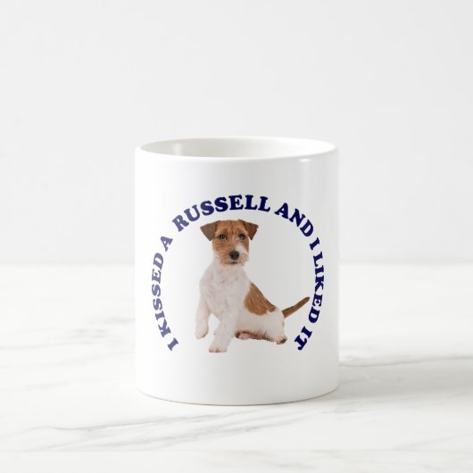 Ich küsste einen Jack Russell Kaffeetasse (Mittel)