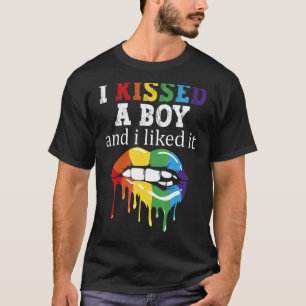 Ich küsste einen Jungen und ich mochte es LGBT Pri T-Shirt