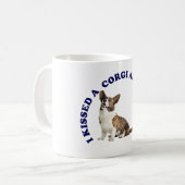Ich küsste einen Kardigan Welsh Corgi Kaffeetasse (Vorderseite Links)