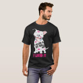 Ich küsste einen Pitbull und ich mochte es Hund - T-Shirt (Vorne ganz)
