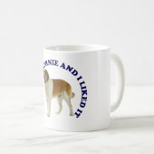 Ich küsste einen St. Bernhard Kaffeetasse (VorderseiteRechts)