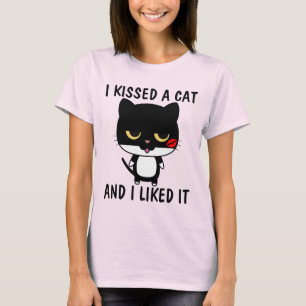 ICH KÜSTE EINE KATZE UND ICH MAG ES, Funny Cat T - T-Shirt