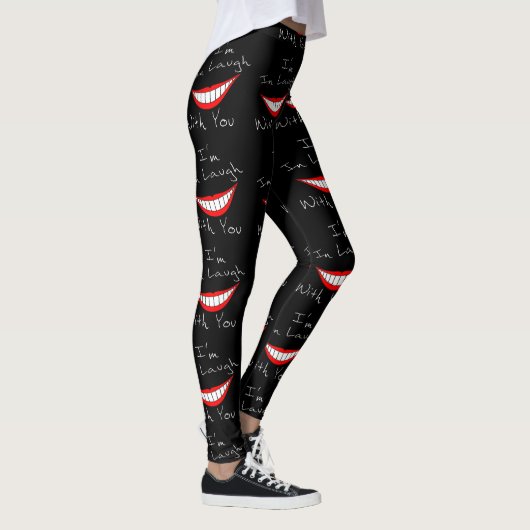 Ich lache mit dir schwarz leggings (Rechts)