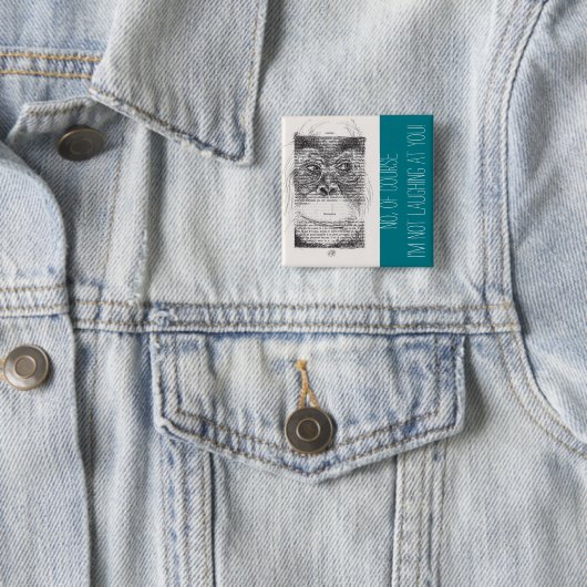 Ich lache nicht über Monkey Year 2016 Button (Beispiel)