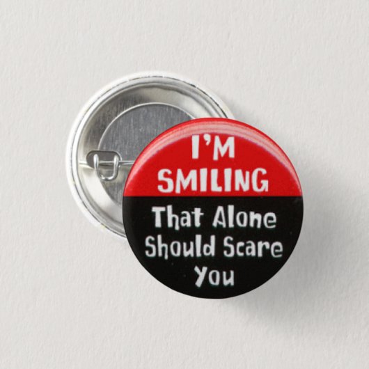 Ich lächele button (Vorne & Hinten)