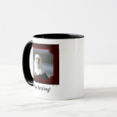 "ICH lächele!" Kahler Adler-Tasse Tasse (Vorderseite Links)