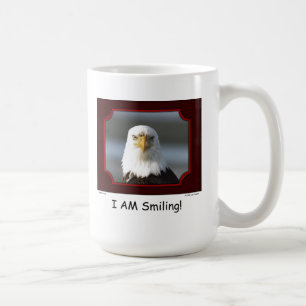 "ICH lächele!" Weißkopfseeadler Kaffeetasse