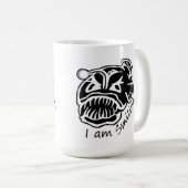 Ich lächle Anglerfisch Kaffeetasse (VorderseiteRechts)