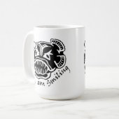 Ich lächle Anglerfisch Kaffeetasse (Vorderseite Links)