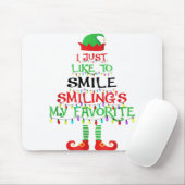 Ich lächle einfach gerne lächelnd mein Lieblingsfe Mousepad (Mit Mouse)